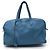 Borsa Boston Victoria di Hermès in Taurillon Clemence Blu Jean - vista 2