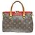 Borsa Pallas in tela Monogram con pelle BB di Louis Vuitton Marrone