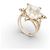 H Stern NUOVO ANELLO H. STERN GRAVITY 21A1Q.50 T55 CRISTALLO DIAMANTE ORO GIALLO 18K
