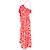 Vestido impreso con volantes Zoya en seda roja de Ulla Johnson - vista 2
