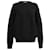 Schwarzer Kabelstrickpullover aus Wolle von Saint Laurent