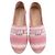 Espadrillas Granville Dior in tela di cotone rosa Marrone - vista 5