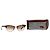 Ray-Ban Occhiali da sole Ray Ban Clubmaster in acetato marrone Rosso - vista 6