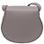 Bolso Chloé Marcie Saddle en cuero gris texturizado - vista 3