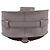 Bolso Chloé Marcie Saddle en cuero gris texturizado - vista 4