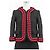 Conjunto de punto de tweed Gucci Negro Roja Azul marino - vista 3