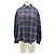 Roseanna Camicia a quadri blu e marrone in lana