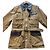 Autre Marque Giacca da pesca Bibury Court Beige in Cotone e Pelle