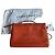 Borsa a mano Longchamp Foulonné in pelle arancione