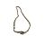 Chanel Collana CC Doppio Giro Pelle Argentata e Catena Oro Argento D'oro