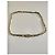 Chanel Collana CC Doppio Giro Pelle Argentata e Catena Oro Argento D'oro - vista 4