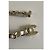 Chanel Collana CC Doppio Giro Pelle Argentata e Catena Oro Argento D'oro - vista 8