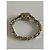 Bracciale Chanel anelli in ottone dorato Light e pelle argentata Argento D'oro - vista 2