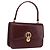 Borsa a mano in pelle bordeaux Gucci oro Auth ep13170 D'oro Bordò