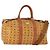 Borsa Boston Vicetos Logogram MCM in pelle PVC 2 in 1 marrone oro Auth mr1923 D'oro