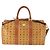 Borsa Boston Vicetos Logogram MCM in pelle PVC 2 in 1 marrone oro Auth mr1923 D'oro - vista 13