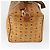 Borsa Boston Vicetos Logogram MCM in pelle PVC 2 in 1 marrone oro Auth mr1923 D'oro - vista 3