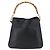 Borsa a mano in pelle Gucci Bamboo 2way Nera Oro 001 1638 Auth 170600 Nero D'oro - vista 2