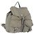 PRADA Backpack Nylon Gray Silver Auth 165573 Brown Silvery