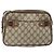 GUCCI GG Supreme Web Sherry Line Tasche aus PVC Beige Gold 904 02 049 Auth 170266 Golden - Ansicht 13