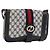Borsa a Spalla Gucci GG Supreme Sherry Line PVC Navy Gold Auth ka2109 D'oro Blu navy