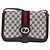 Borsa a Spalla Gucci GG Supreme Sherry Line PVC Navy Gold Auth ka2109 D'oro Blu navy - vista 13