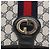 Borsa a Spalla Gucci GG Supreme Sherry Line PVC Navy Gold Auth ka2109 D'oro Blu navy - vista 17