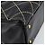 CHANEL Borsa a Mano Pelle Nera Oro CC Auth bs33126 Nero D'oro - vista 14