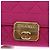 CHANEL Borsa a Spalla Matelassé Catena Cotone Rosa Oro CC Auth bs32986 D'oro - vista 18