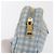 Pochette Prada in Cotone Azzurro Chiaro Oro Auth 163486 D'oro Blu chiaro - vista 8