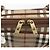 Borsa da lavoro Burberrys Nova Check PVC 2 vie Beige Oro Auth mr1743 D'oro - vista 11