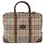 Borsa da lavoro Burberrys Nova Check PVC 2 vie Beige Oro Auth mr1743 D'oro - vista 13