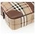 Borsa da lavoro Burberrys Nova Check PVC 2 vie Beige Oro Auth mr1743 D'oro - vista 15
