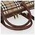 Borsa da lavoro Burberrys Nova Check PVC 2 vie Beige Oro Auth mr1743 D'oro - vista 7