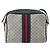 Gucci Borsa Sherry Line Micro GG Supreme in PVC Navy Gold 001 56 0852 Auth am10608 D'oro Blu navy - vista 2