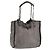 Bolsa de Mão Gancini Salvatore Ferragamo Mouton Cinza Auth 169029 Marrom