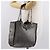 Bolsa de Mão Gancini Salvatore Ferragamo Mouton Cinza Auth 169029 Marrom - vista 18