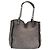 Bolsa de Mão Gancini Salvatore Ferragamo Mouton Cinza Auth 169029 Marrom - vista 2