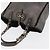Bolsa de Mão Gancini Salvatore Ferragamo Mouton Cinza Auth 169029 Marrom - vista 6