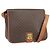 Céline Borsa a spalla in tela Macadam CELINE in pelle PVC marrone oro Auth 170628 D'oro