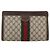 GUCCI GG Supreme Web Sherry Line Clutch Bag PVC Beige 67 014 2125 Auth ka2207 - vista 13