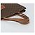 Céline Borsa a mano in tela Macadam CELINE PVC marrone oro Auth 170460 D'oro - vista 7