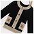Spilla Motivo Giacca Velluto Nero CC Auth 170024V CHANEL - vista 5