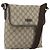GUCCI GG Supreme Shoulder Bag PVC Beige Gold 223666 Auth ka2033 Golden