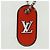 LOUIS VUITTON Schlüsselanhänger LV Tab Charm Metall Orange M62787 LV Auth 169132V - Ansicht 2