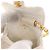 CHANEL Llavero Matelassé de Piel de Cordero Oro Blanco CC Auth bs33121 Dorado - vista 11