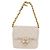 CHANEL Llavero Matelassé de Piel de Cordero Oro Blanco CC Auth bs33121 Dorado - vista 13