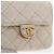 CHANEL Llavero Matelassé de Piel de Cordero Oro Blanco CC Auth bs33121 Dorado - vista 17