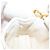 CHANEL Llavero Matelassé de Piel de Cordero Oro Blanco CC Auth bs33121 Dorado - vista 18