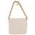 CHANEL Llavero Matelassé de Piel de Cordero Oro Blanco CC Auth bs33121 Dorado - vista 2